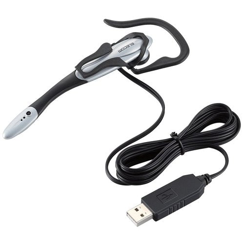 ELECOM USB Headset, Single Ear Hook Type, 1.8m, HS-EP13USV, 1 unit