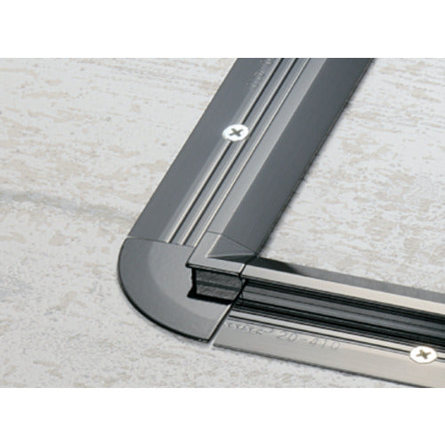 ASSIST Floor Hardware 20-410LBL Divide Edge Corner Aluminum Black Inside Corner 16 x 16 mm 20-410LBL52 1 pc