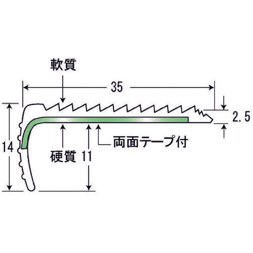 ASSIST 논슬립 13-35 DXWH 콜로반 주택/맨발용 오프 화이트 1.82 M 13-35 DXWHB 1개