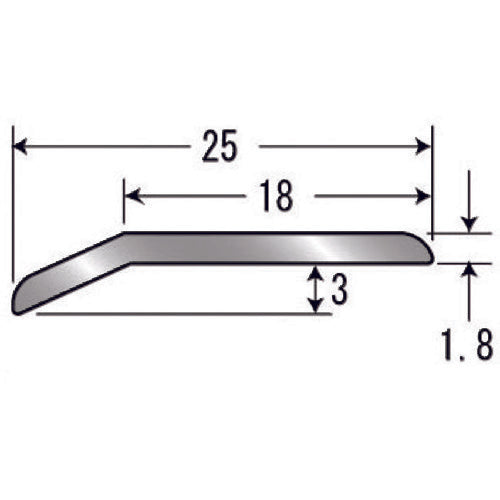 ASSIST Floor fittings 20-111WH H-shaped clamp, no holes, aluminum off-white, 1/2 standard length 2.00m, 20-111WH14H, 1 piece