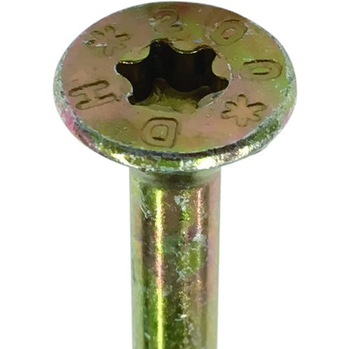 DAIDOHANT VP Wood Long Screws, Half Screws, Flat Head, 8x140, Chromate, 20 Pieces, 10175460, 1 Bag