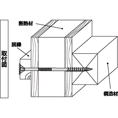 ＤＡＩＤОＨＡＮＴ　プレミア断熱ビス　６．０ｘ８０　（クロメート）（１００本）　00048292　1 箱