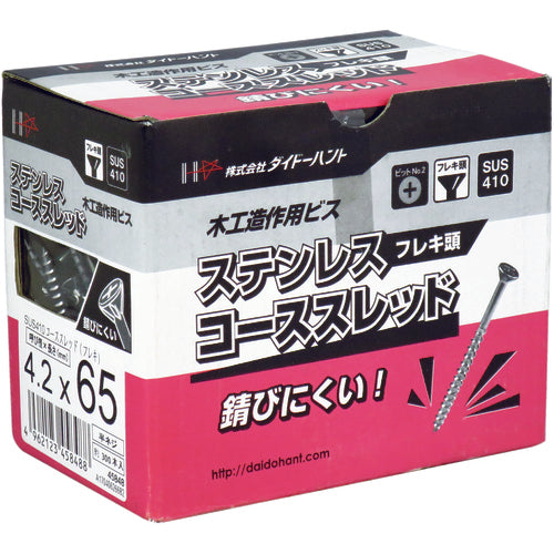 DAIDOHANT 스테인리스 SUS410 코스 스레드 플렉스 4.2x65(300) 00045848 1상자