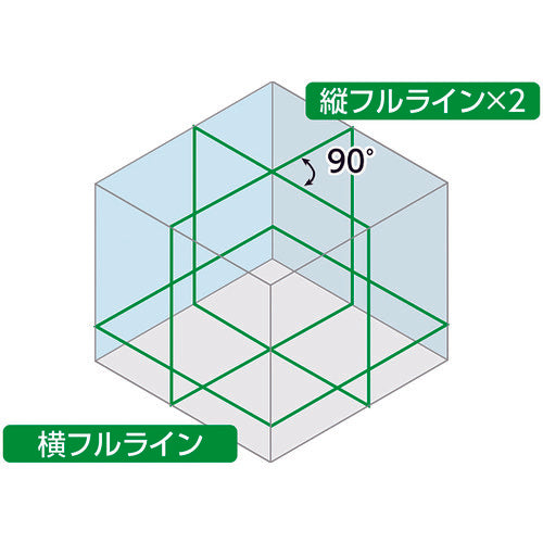 シンワ　レーザーロボ　Ｘｌｉｎｅ−Ｅ　グリーン　フルライン・地墨クロス　71610　1 台