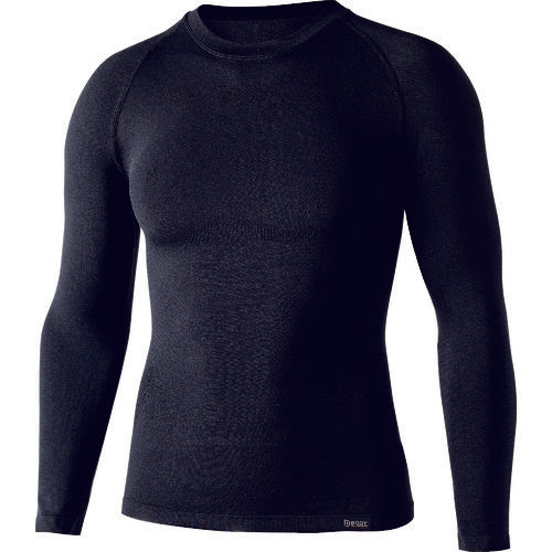 Otafuku BT Dual Cross Long Sleeve Crew Neck Shirt Black L~XL JW-592-11-L~XL 1 unit