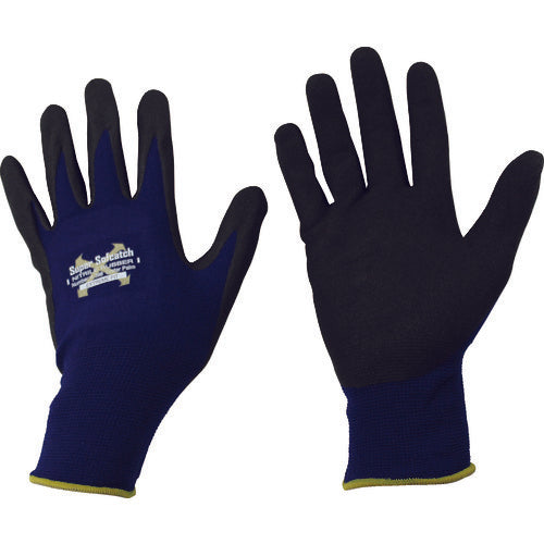 おたふく　ソフキャッチＥＸフィット　ニトリルゴム　クレーターパーム　ネイビー　Ｍ　A-398-NV-M　1 双