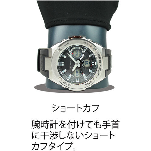 おたふく　フーバー　シンセティックレザーグローブ　インサイドベルトモデル　ブラック　ＬＬ　FB-64-BK-LL　1 双