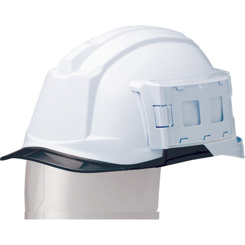Midori Anzen Helmet with ID Case (with Wide Shield) SC-19PCLS-ID RA3 Alpha White/Smoke SC-19PCLS-ID-RA3-ALPHA-W/S 1 pc