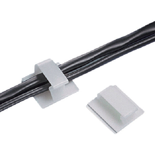 ＰＡＮＤＵＩＴ　固定具　コードクリップ　ゴム系粘着テープ付き　ナチュラル　BEC62-A-T　1 袋