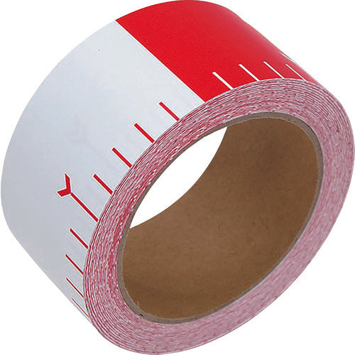 신와 부착 로드_합성지제_50mm×25m_적백 20cm 간격 78192 1권
