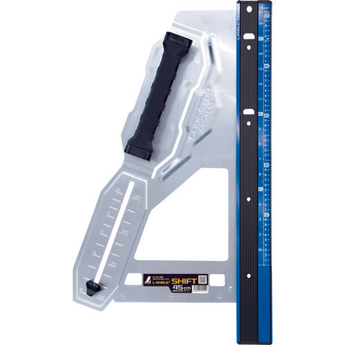 シンワ　丸ノコガイド定規　エルアングル　Ｐｌｕｓ　シフト　４５ｃｍ　寸勾配切断機能付　79052　1 台