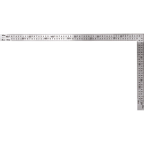 신와 곡척 중금 보급형 스텐 60×30cm 표리 동목 8단 눈금 63413 1개