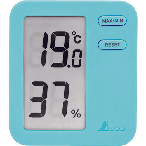신와 디지털 온습도계 Home A 블루 클리어 팩 73048 1개