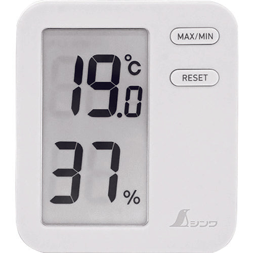 Shinwa Digital Thermo-Hygrometer Home A White Clear Pack 73044 1 pc