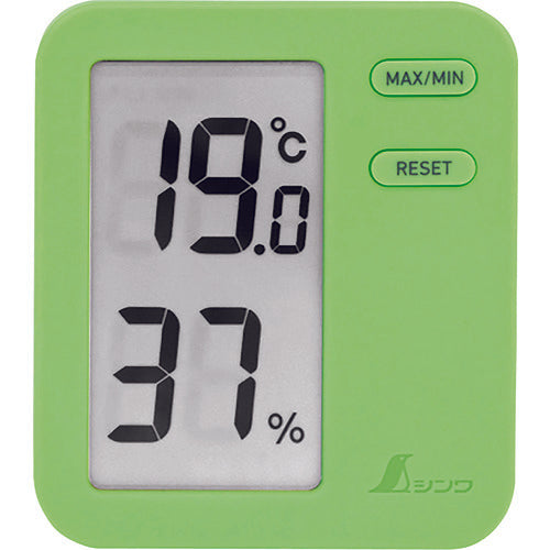 신와 디지털 온습도계 Home A 그린 클리어 팩 73049 1개