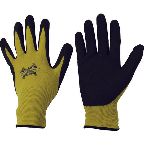 おたふく　ソフキャッチＥＸフィット　ニトリルゴム　クレーターパーム　マスタード　Ｓ　A-398-MT-S　1 双