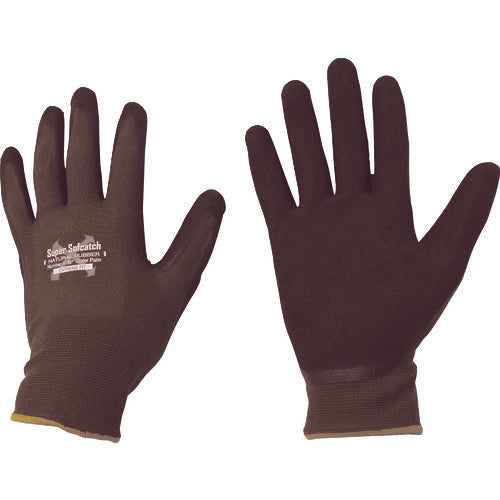 Otafuku Natural Rubber Backless Gloves SoftCatch EX Fit Crater Palm Brown S A-397-BW-S 1 Pair