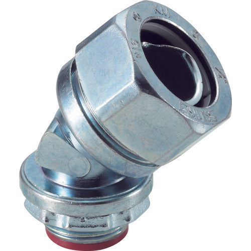 SANKEI K-Flex 45° Connector for Knockout Connection with Parallel Pipe Thread KM45BG16 1 pc
