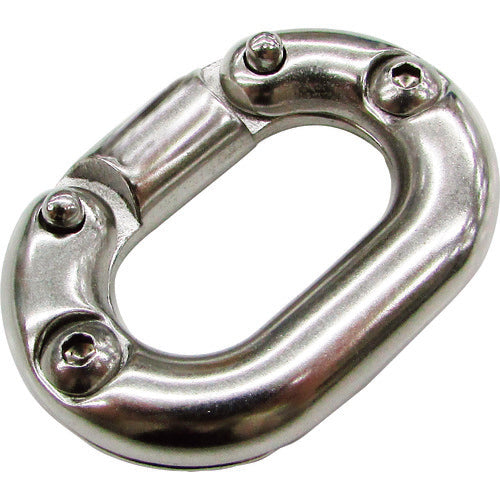 水本　リングキャッチ　ステンレス　ジョイントリンク　線径８ｍｍ　使用荷重１．９６ｋＮ　B-2677　1 個