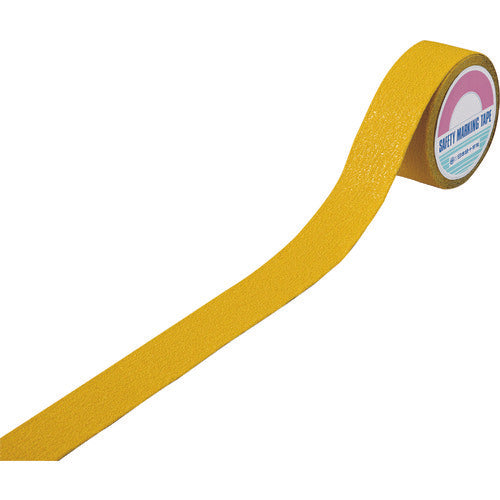 Green Cross Anti-Slip Line Tape (Heavy-duty Type) Yellow ASH-55Y 50mm width x 5m Aluminum + Mineral Particles 260240 1 roll