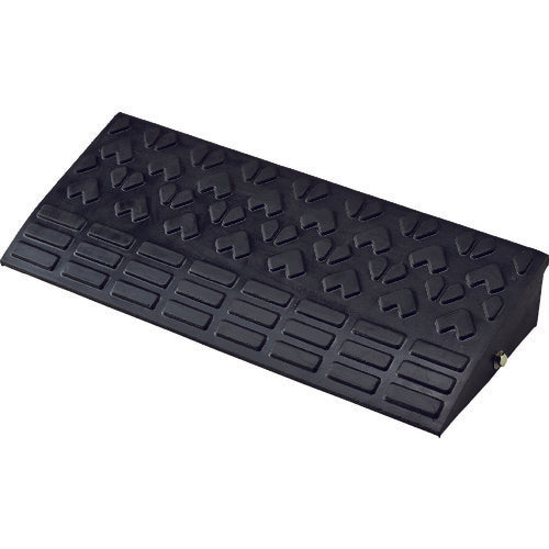Midori Juji 95mm step plate, straight type, black, Load Up 6010, H95 x W600 x D250mm, made from recycled rubber, 121025, 1 piece