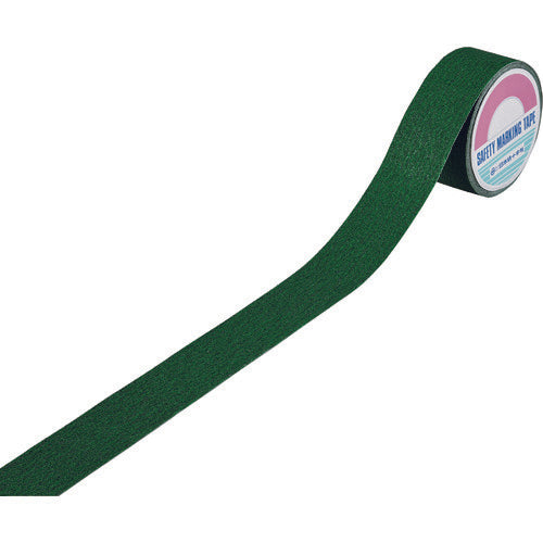 Midori Juji Anti-Slip Line Tape, Green, ASS-55G, 50mm wide x 5m, PVC + mineral particles, for indoor and outdoor use, 260220, 1 roll