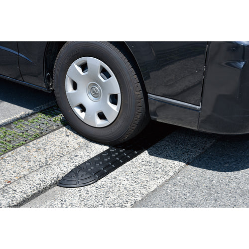 녹십자 45mm 단차용 플레이트 스트레이트 타입 블랙 로드업 6005 H45×W600×D150mm 재생 고무제 121023 1개