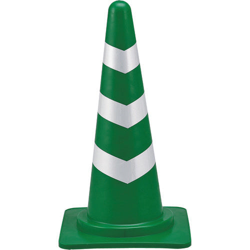 녹색 십자 컬러 콘 녹색/백 반사 시트 SRC-1G 높이: 700mm 베이스: 385mm 각 반사 타입 폴리에틸렌제 116111 1대