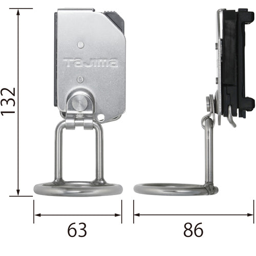 タジマ　着脱式工具ホルダーステン　ハンマー１穴ブラ　SFKHS-H1M　1 個