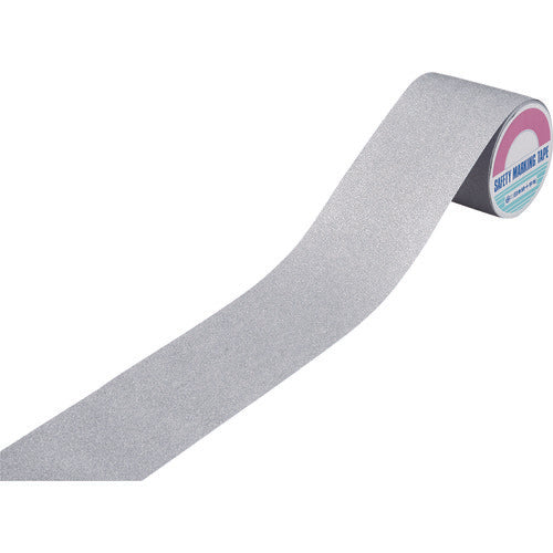 녹색 십자 미끄럼 방지 테이프 실버 ASS-105SL 100mm 폭×5m PVC+광물 입자 실내외 겸용 260315 1권