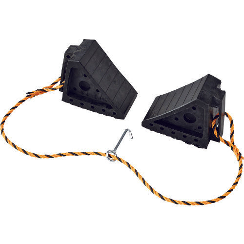 Green Cross Tire Stopper for Passenger Cars (Up to 2t) Set of 2 Tire Stopper 2 H145 x W100 x D195mm Synthetic Rubber 120002 1 Set