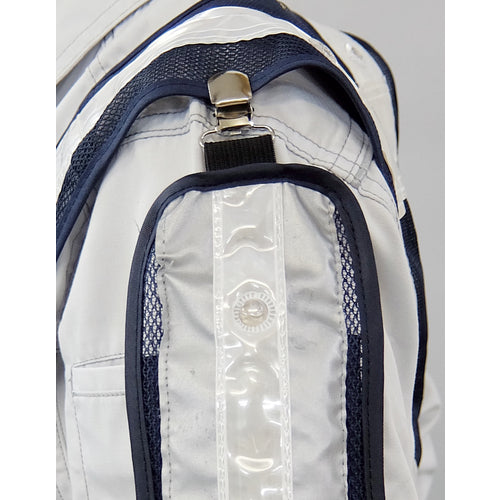 Midori Juji LED Armband Navy mesh/Red LED/White reflective LED Armband-1 Free size (with hook and loop fastener) 242007 1 piece