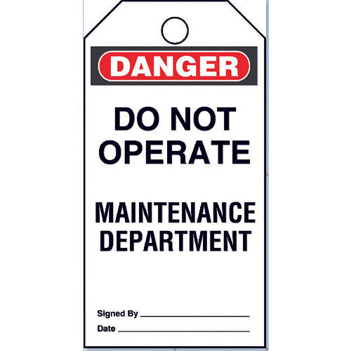 PANDUIT Safety Tag DO NOT OPERATE PVT-44 PVT-44 1 bag