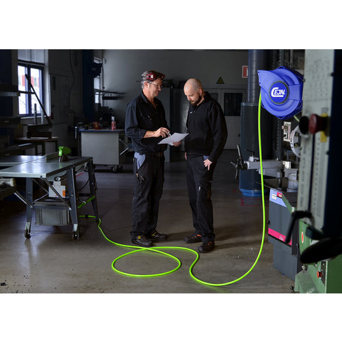 CEJN Safety Reel (Neon Green Hose) 10m 8x12mm Connection R1/4 19-911-2028 1 pc