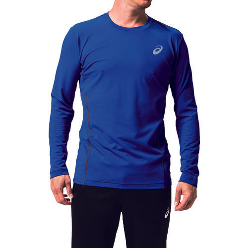 ASICS [매진 폐번] 긴팔 셔츠 윈 잡[[R상]] 롱 슬리브 쿨 탑 아식스 블루×다크 그레이 S 2271A008.400-S 1 착용
