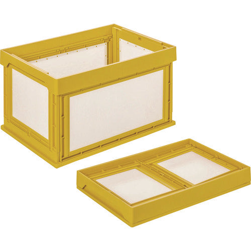 ＫＵＮＩＭＯＲＩ　プラダン折畳みコンテナ　パタコン　ＮＭ−８５　イエロー　50101-NM85-YE　1 個