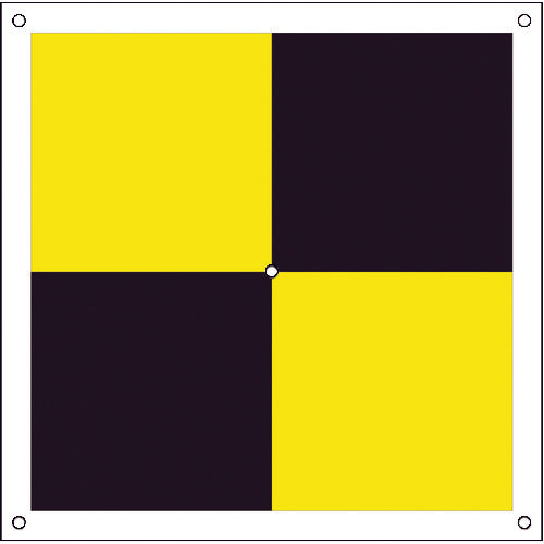 Green Cross Drone Anti-Aircraft Sign Plus Type (Yellow/Black) 6300001179 1 Piece