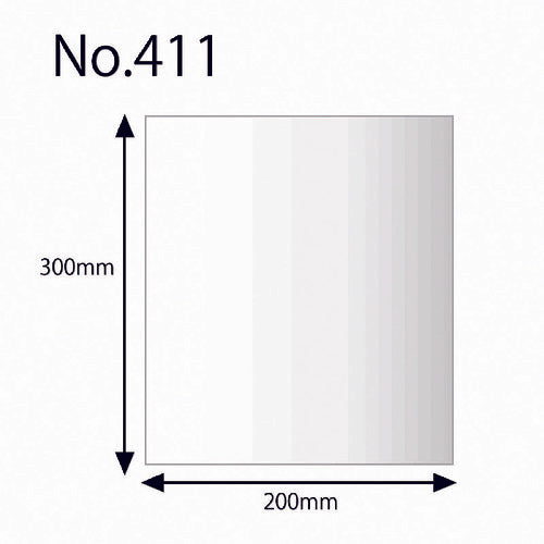 ＨＥＩＫＯ　ポリ規格袋　ヘイコーポリ　Ｎｏ．４１１　紐なし　１００枚入り　006618100　1 袋