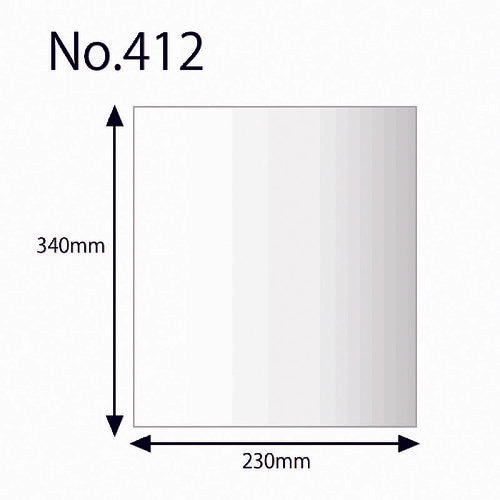 ＨＥＩＫＯ　ポリ規格袋　ヘイコーポリ　Ｎｏ．４１２　紐なし　１００枚入り　006618200　1 袋