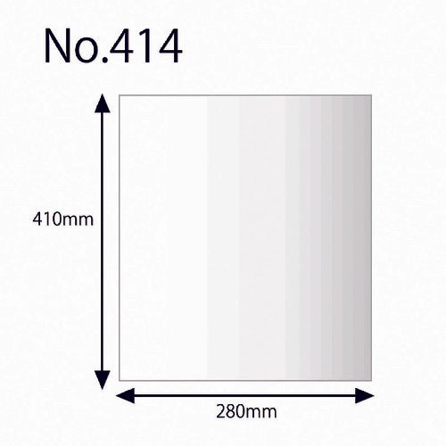 ＨＥＩＫＯ　ポリ規格袋　ヘイコーポリ　Ｎｏ．４１４　紐なし　１００枚入り　006618400　1 袋