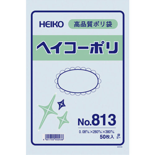 HEIKO 폴리 규격 주머니 헤이코 폴리 No. 813 끈 없음 50장들이 006628300 1봉
