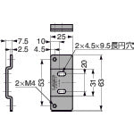 ＳＵＧＡＴＳＵＮＥ　（１４００５０１３５）ＡＳ−ＪＭ−６３Ｇステンレス鋼製ブラケット　AS-JM-63G　1 個