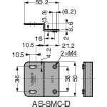 ＳＵＧＡＴＳＵＮＥ　（１４００１０５４５）ＡＳ−ＳＭＣ−Ｄステンレス鋼製ブラケット　AS-SMC-D　1 個