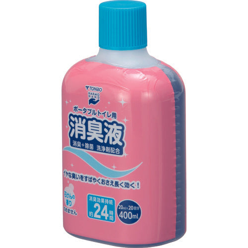 ＴＯＮＢＯ　ポータブルトイレ用消臭液　４００ｍｌ　ブルー　12024　1 個