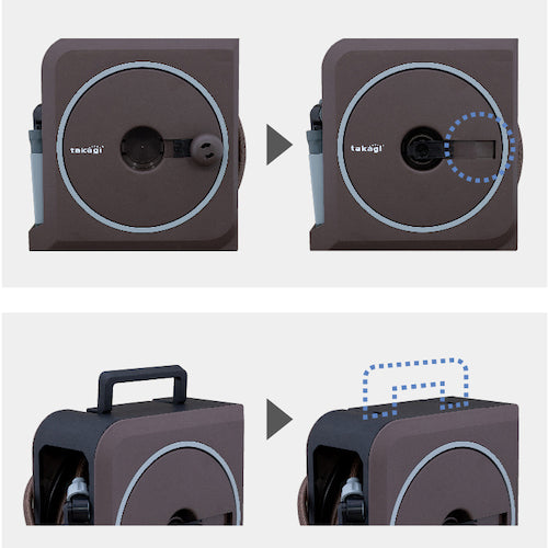 Takagi Hose Reel NANO NEXT 20m (BR) RM1220BR 1 unit