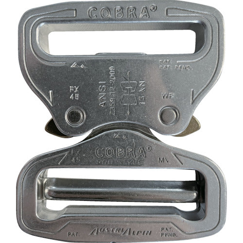 ＡＬＰＩＮ　【売切廃番】　ＣＯＢＲＡプロスタイルＡＮＳＩ　バックル　４５ＭＭ　シルバー　ＶＦ　FX45AVF　1 個