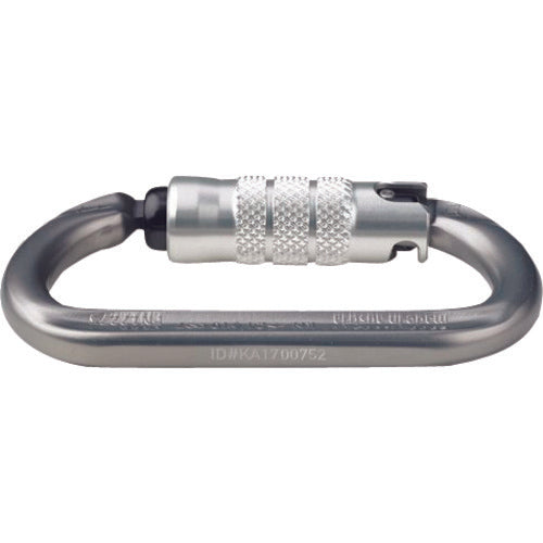 ＡＬＰＩＮ　カラビナ　ＯＶＡＬＯ　３点オートロック　線径１２．５　KA35B3-G-ID　1 個