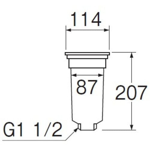 ＳＡＮＥＩ　カゴ付流し排水栓　H65　1 個