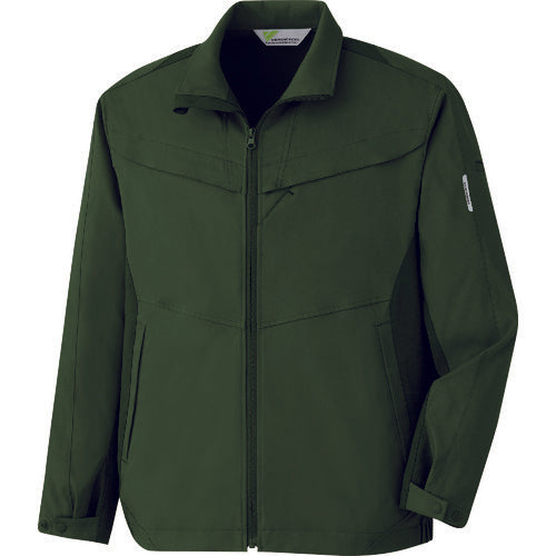 미도리 안전 하이 스트레치 블루존 VE626 상단 모스 그린 5L VE626-UE-5L 1 착용