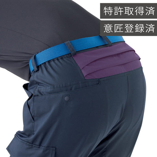ミドリ安全　男女共用　ハーネス対応　イージーフレックスパンツ　ＶＥ５８３　下　ブルー　３Ｌ　VE583-SITA-3L　1 着